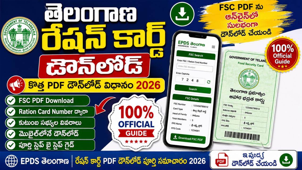 Download Telangana Ration Card
